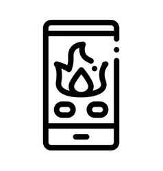 Phone Call Fire Dept Icon Outline