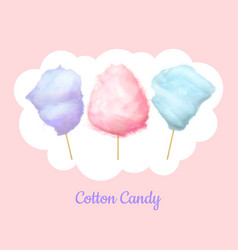 Candy Floss Cotton Bilberry Cherry Plum Candies