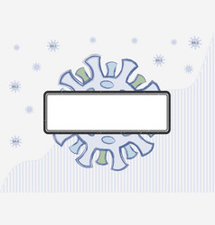 Coronavirus Copy Space Stamp For Name