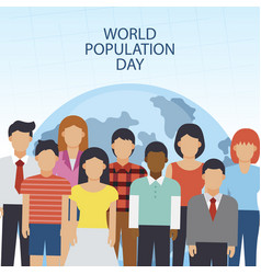 Hand Drawn World Population Day Post Set