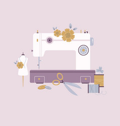 Sewing Machine And Different Items