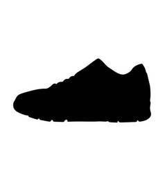 Tying Sports Shoes Silhouette