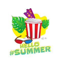 Hello Summer Popular Hashtag Fast Food Sticker