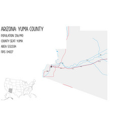 Map Of Yuma County In Arizona Usa