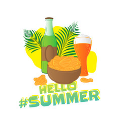 Hello Summer Popular Hashtag Fast Food Sticker