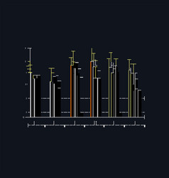 Linear Graph Charts Business Graphic Line