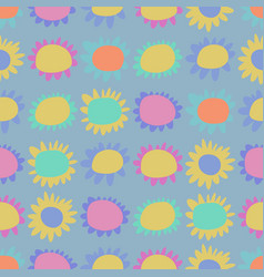 Seamless Pattern With Flowers Abstract