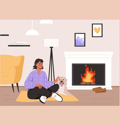 Woman Relaxing In Home