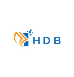 Hdb Credit Repair Accounting Logo Design On White