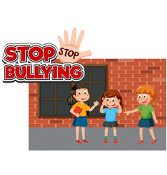 Stop Bullying Text With School Kids