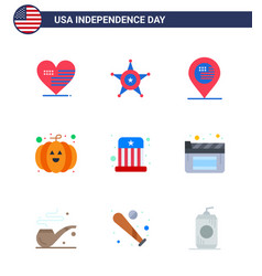 Usa Happy Independence Daypictogram Set 9