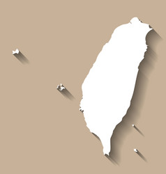 Taiwan Country Map Silhouette