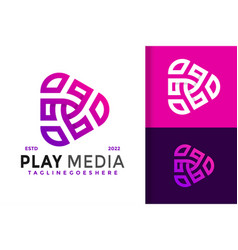 Abstract Play Media Logo Design