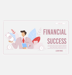 Achieving Financial Success Design Lading Page