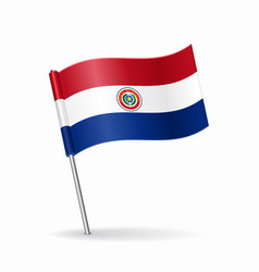 Paraguayan Flag Map Pointer Layout