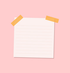 Pink Lined Notepaper Journal Sticker