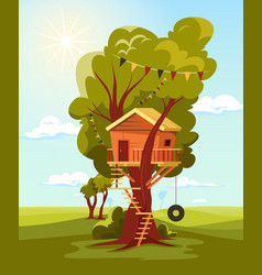 Tree House Ladder Composition