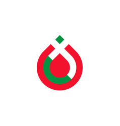 Blood Donor Donation Liquid Drop Colorful Logo