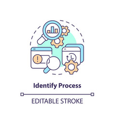 Identify Process Concept Icon