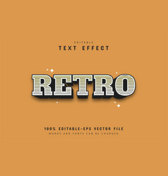 Retro Striped Text Style Effect