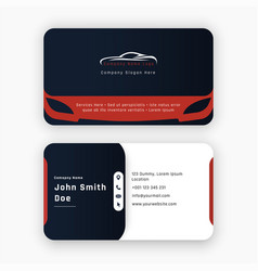 Auto Car Parts Business Visiting Card Template