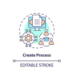 Create Process Concept Icon