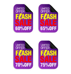 Flash Sale Sticker Set Limited Offer 60 65 70 75