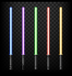 Light Swords Glow Sabers Isolated Set