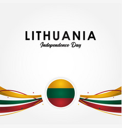 Lithuania Independence Day Design For Banner