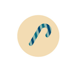 Retro Vintage Christmas Candy Cane Icon