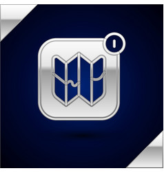 Silver Infographic Of City Map Navigation Icon