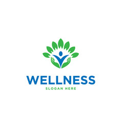 Abstract Wellness Life Logo Design