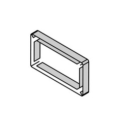 Big Kitchen Table Top View Isometric Icon