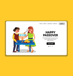 Happy Passover Family Couple Celebration