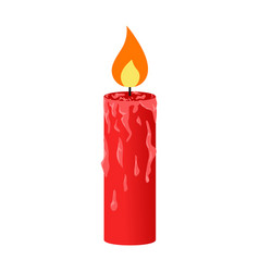 A Lit Candle Wax