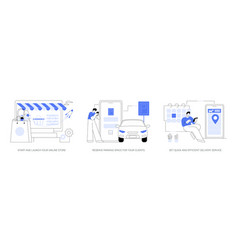 Online Store Pickup Service Abstract Concept