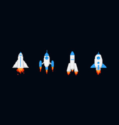 Pixel Spaceships And Rockets Set