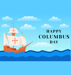 Flat Columbus Day Background