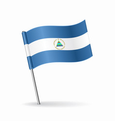 Nicaraguan Flag Map Pointer Layout