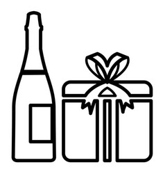 Champagne Giftbox Icon