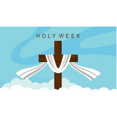 Flat Design Holy Week Concept Logo