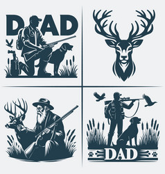 Hunting Svg Father Silhouette