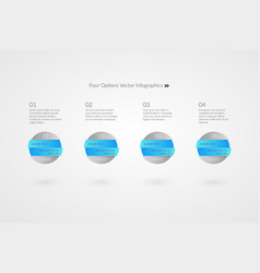 One Two Three Four Option Infographics 1 2 3 4