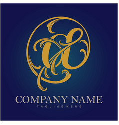 Visual Symphony Classic At Sign Monogram Logo