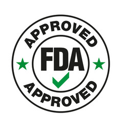 Us Food And Drug Administration Fda Approved Stamp