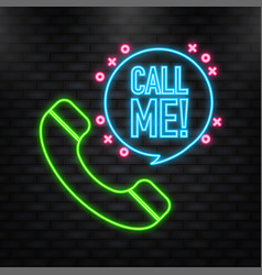 Call Me Concept With Phone Icon Abstract Art