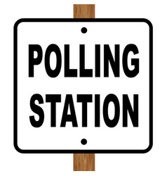 Polling Station Sign