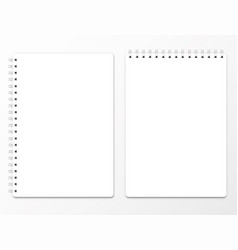 Realistic Spiral Notebook Mockup Clear