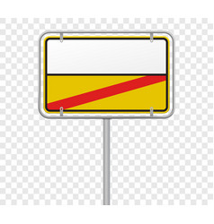 Town Entry And Exit City Limit Road Sign Template