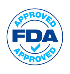 Us Food And Drug Administration Fda Approved Stamp